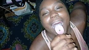 Curvy Chocolatebarbie Lets Me Cum On Her Face