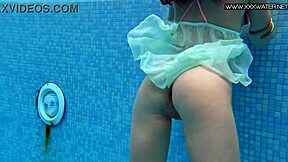 Hottest underwater swimming babe lizi vogue