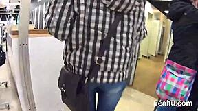 STRIKING CZECH TEEN 18+ TEMPTED IN MALL, BANGED IN POV WITH ORAL HARDCORE CLOTHES RIPPED REALITY STRIPTEASE ASSFUCKING SHOP AMATEURS