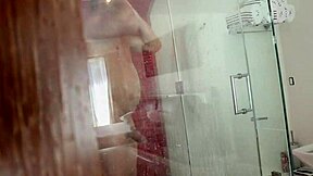 in the end, her man pulls out and plasters her face and open mouth with jizz