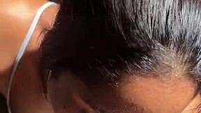 dreamy brunette gives an unfiltered blowjob -amateur couple- nysdel