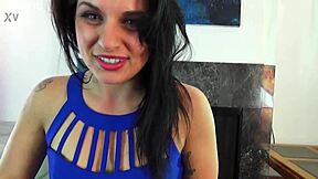 russian grace introduces herself in casting with dirty talk and showing tits