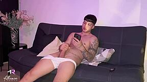 Athenea Rose Catches Stepbrother Masturbating, Helps With Rough Blowjob