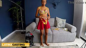 Colombian beauty queen teen 18+ meets european agent at fake audition