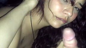 does this latina stepsister love sucking big cock for cumshot?