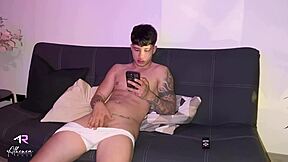 Athenea Rose Catches Stepbrother Masturbating, Helps With Rough Blowjob