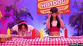 Ebony Lesbian Alexis Tae Strapon Fucks Eliza Ibarra And Charlotte Sins In Muff Diving Cunilingus