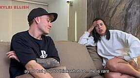 cheating housewife fucks best friend for birthday cum