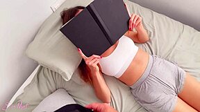free use stepsis ignoring handjob and fuck while reading book - eva myst.