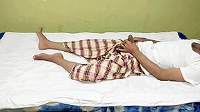 indian bahu massages sas's huge lund, sas shaves and fucks her chut