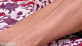 All Natural Brunette American Teen Masturbates Her Hairy Pussy