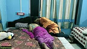 Indian Wife Fucks Young Husband Hard!