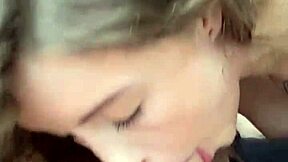 Blonde Teen's Backstage Solo With Anal Toys And Cum In Mouth