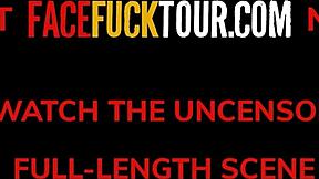 real amateur latina teen 18+ sloppy blowjob on big white cock pov close up