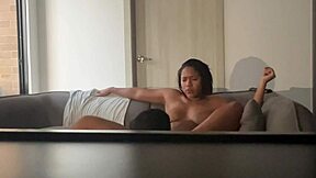 My pussy squirts as he licks it in this amateur couple video