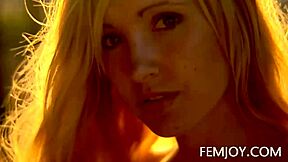 German Busty Blonde Teen Corinna Poses Nude Outdoors At Sunset