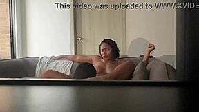 My pussy squirts as he licks it in this amateur couple video