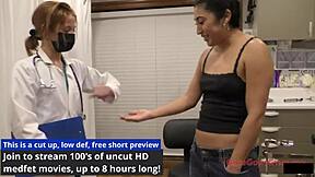 I'm Jasmine Rose, getting a pre-employment physical with foot fetish