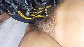 licking very hot desi indian bhabhi's hairy pussy in homemade video