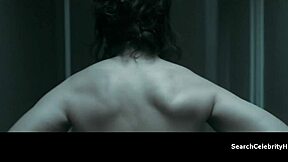 Emotional topless scene with Juliette Binoche in nude handjob session