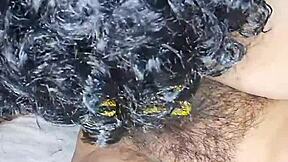 licking very hot desi indian bhabhi's hairy pussy in homemade video