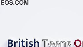 British 18 year old sucks rims gets fucked hard and creampied