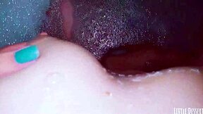 I love touching my petite teen pussy in the bath