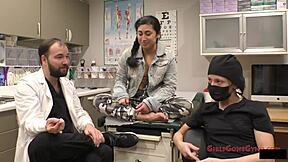 I'm Jasmine Rose, getting a pre-employment physical with foot fetish