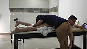 massage turns steamy with doggystyle and rimjob on her big ass 😏