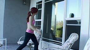 Cute girls kiss and lick pussy