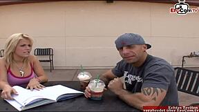 young blonde slut picked up on street