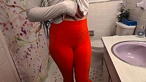 close up dreams of a big cock with a hot redhead pale white skin pussy creampie part 2