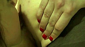 Busty lezdom whips and bangs young lesbian slave.