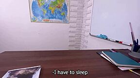 Student lets cum inside for the exam from father in law