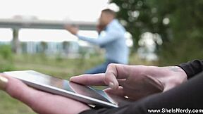 Nerdy Chick Mary Solaris Gets a Hot Fuck Surprise!