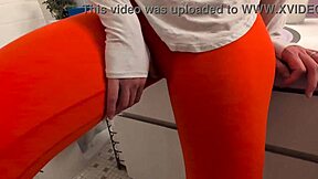 close up dreams of a big cock with a hot redhead pale white skin pussy creampie part 2