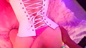 I love fucking my domestic employee's huge vagina in wife's corset