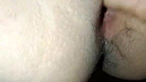 Young Amateur Bent Over in Homemade Doggystyle Close-Up