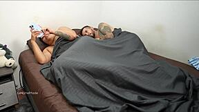 Sharing a bed with my stepbrother, he just wanted to cuddle. But it made me wet my panties in the homemade setting