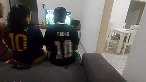 Natural tits slut dp with two