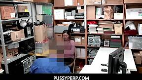pussyperp - emily willis stealing goods, fucked by investigating officers 😈