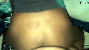 young black girl bent over for rough creampie fucking