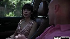 Guy Anal Fucking His Stepson's Petite 18+ GF Outdoors