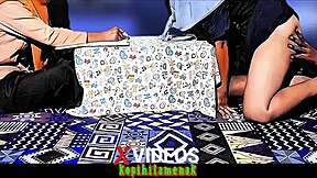 Group school assignment turns into scandalous threesome