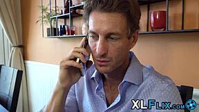 Barely legal blonde's pussy stretched hard?