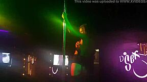 Exciting latina teen 18 years old dances table dance on the desk in mexican amateur video!