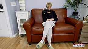 Skinny Blonde Sassy And Coed Cutie BELLA SHARE BIG COCK