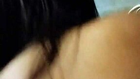 Young 18 year old girl sits on big dick