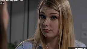 Kitana Lure and Lucy Heart in hot office lesbian sex