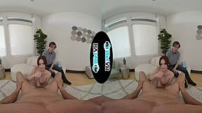 Melanie marie humiliates boyfriend by fucking hard cock